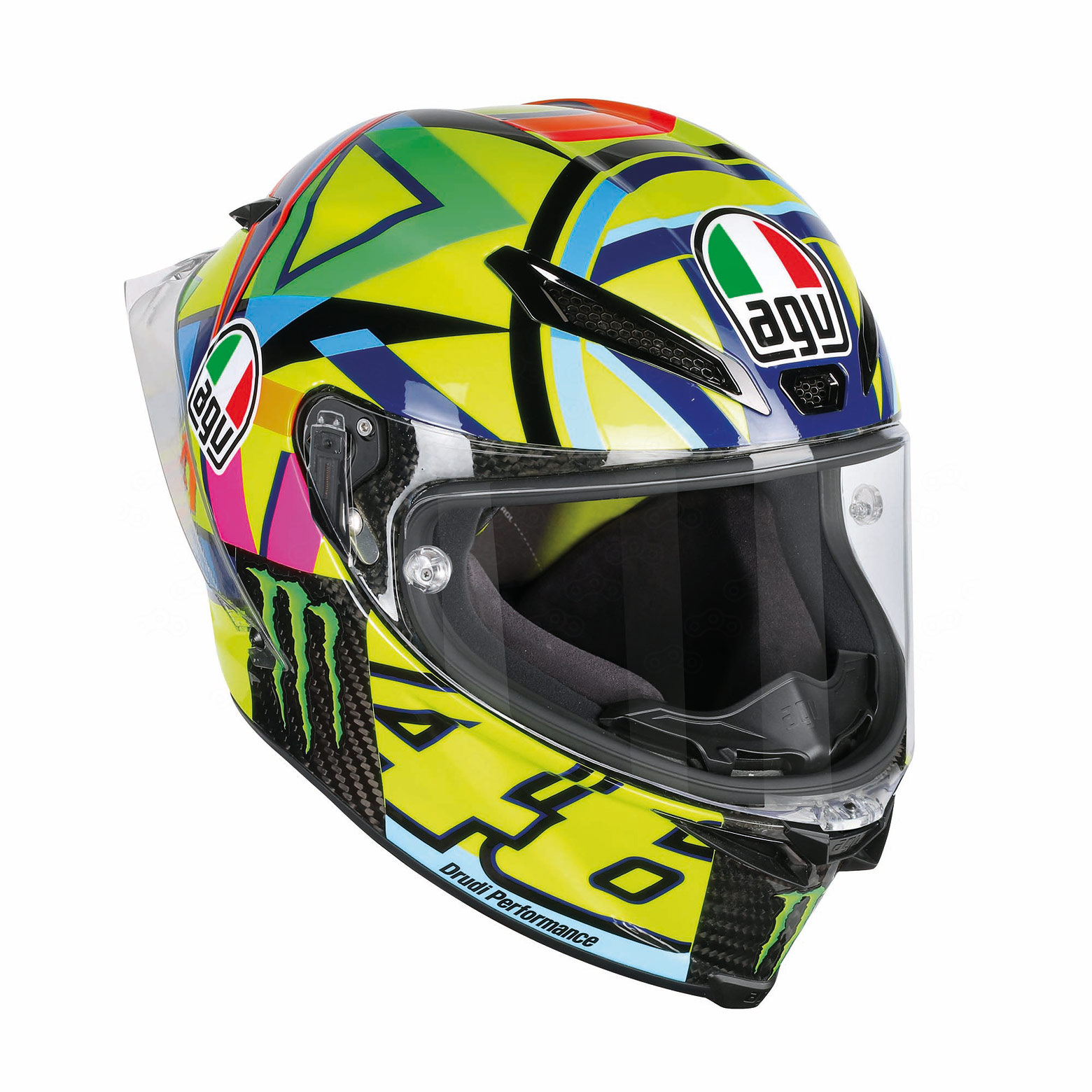 Шлем AGV Pista GP R в расцветке Valentino Rossi.