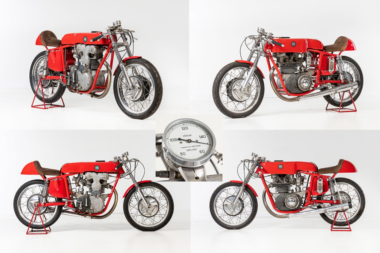 К сезону 1959 года Benelli разработала новый короткоходный двигатель объемом 250 см³ (70×64,8 мм), развивавший 33–35 л.с. при 10 200 об/мин. Привод распределительных валов осуществлялся центральным каскадом шестерен — фирменной визитной карточкой марки. Среди других примечательных инженерных решений были двухсвечное зажигание и шестиступенчатая коробка передач. Несмотря на ощутимый прирост мощности, новая одноцилиндровая модель столкнулась с жесткой конкуренцией. К 1960 году MV Agusta и Ducati уже выставляли в 250-кубовом классе двухцилиндровые машины, а Honda и вовсе дебютировала с четырехцилиндровым мотором. В итоге руководство Benelli пришло к выводу, что единственным жизнеспособным путем развития становится переход на многоцилиндровую архитектуру. Тем не менее этот мотоцикл успел добиться ряда заметных успехов на международной арене: Джефф Дьюк одержал победу на Гран-при Швейцарии 1959 года, Дики Дейл финишировал вторым в престижной гонке Coppa d’Oro Shell («Золотой кубок Shell») в Имоле в 1959 году, а Сильвио Грассетти занял третье место на Гран-при Австрии 1960 года на трассе в Зальцбурге. В разные годы за рулем заводских одноцилиндровых болидов выступали Бруно Спаджари, Сильвио Грассетти, Дики Дейл, Джефф Дьюк, Тарквинио Провини, Паоло Кампанелли и Джузеппе Виченци.