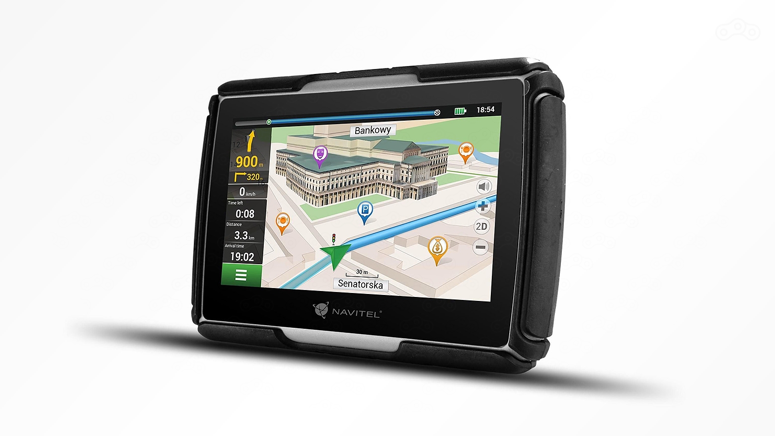 Navitel G550 Moto отличается увеличенной до 4 Гб внутренней памятью
