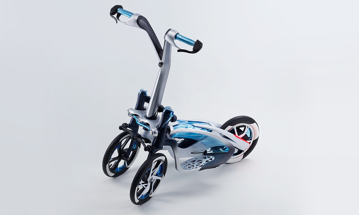 Электросамокат Yamaha Tritown с парой управляемых колес