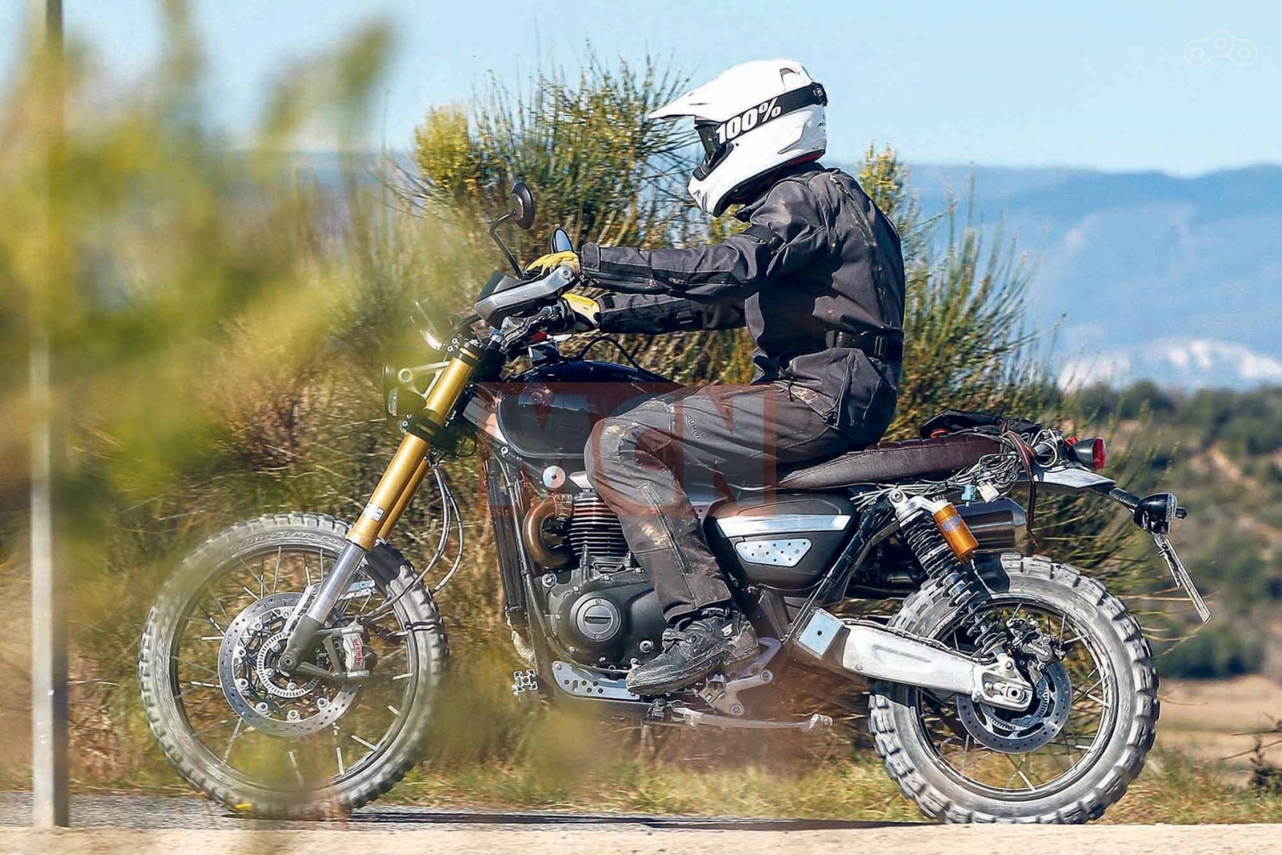 Ожидается, что у ход подвески у нового Scrambler 1200 будет не менее двухсот миллиметров