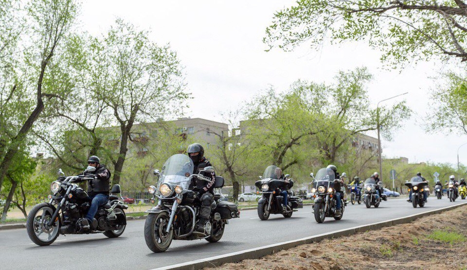 Chopper Clan MC Уфа. Колонна по городу.